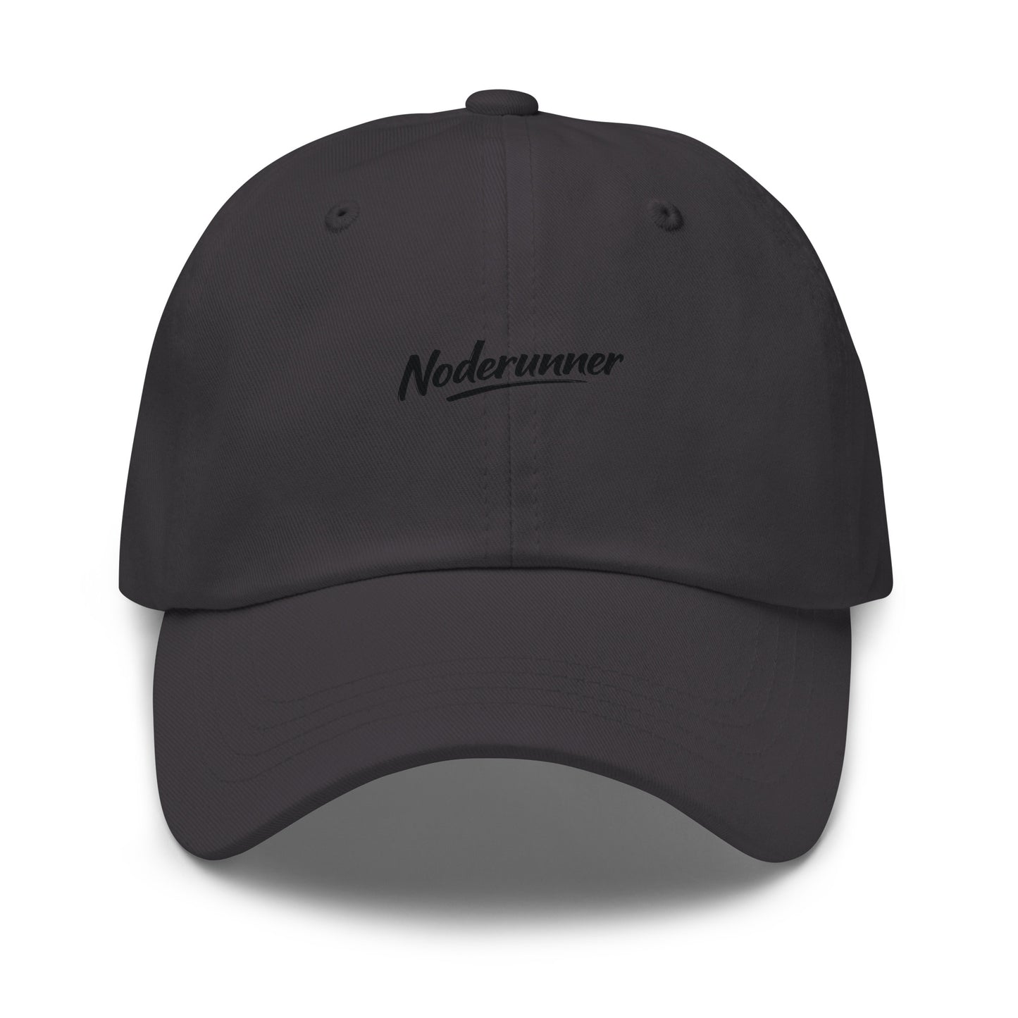 bitcoin hat - noderunner - front view - grey