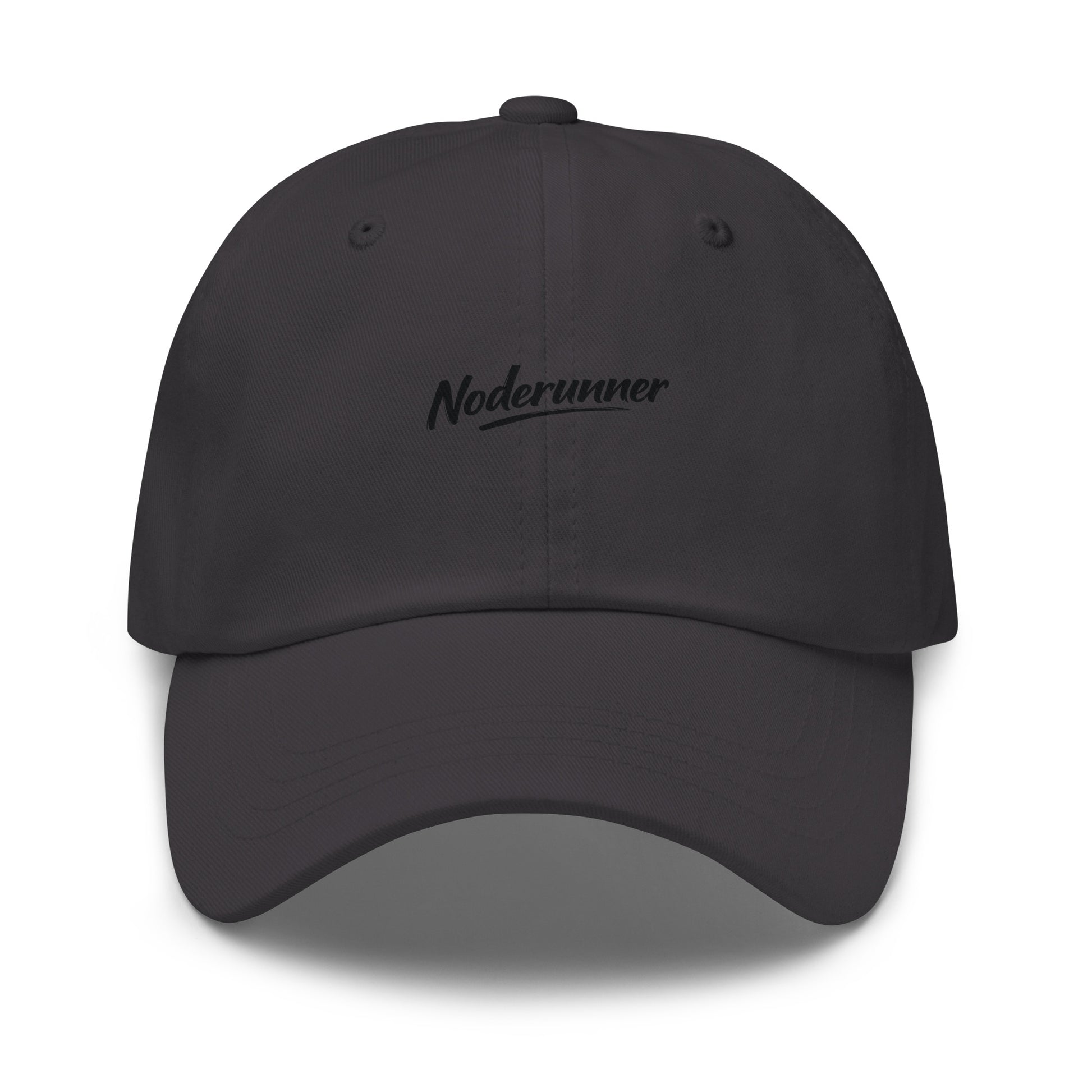 bitcoin hat - noderunner - front view - grey