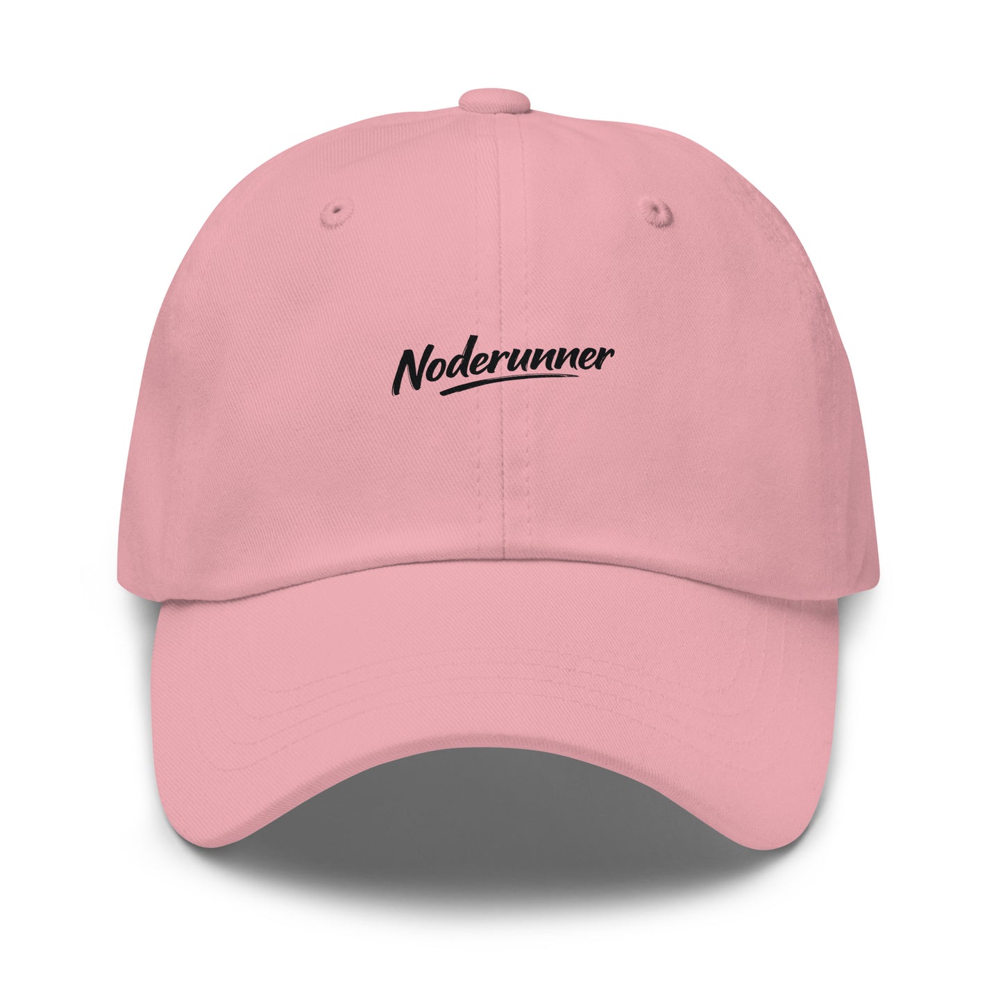 bitcoin hat - noderunner - front view - pink