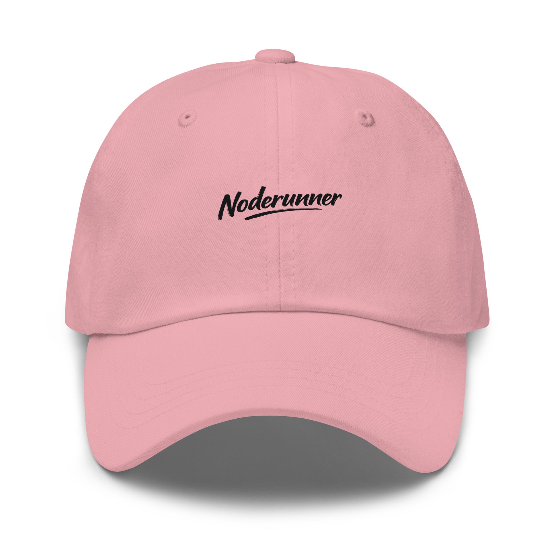 bitcoin hat - noderunner - front view - pink