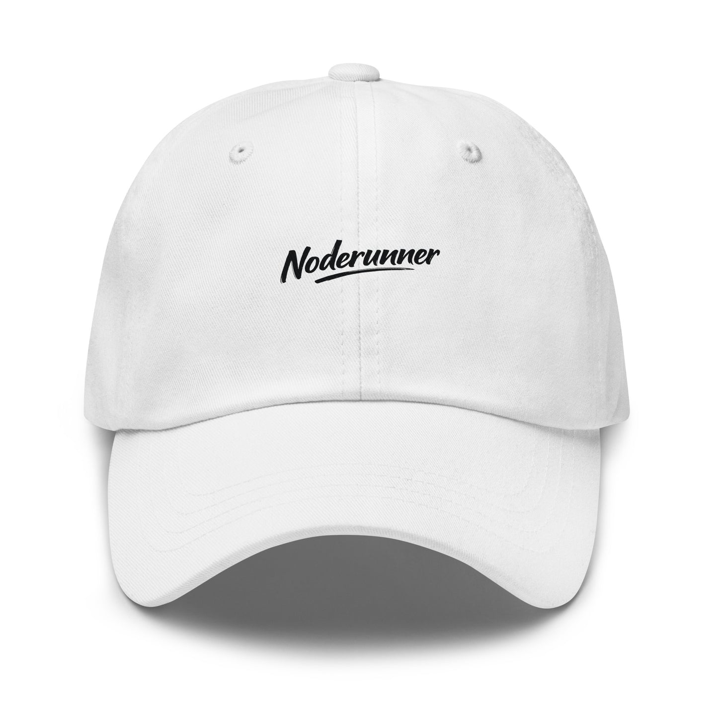 bitcoin hat - noderunner - front view - white