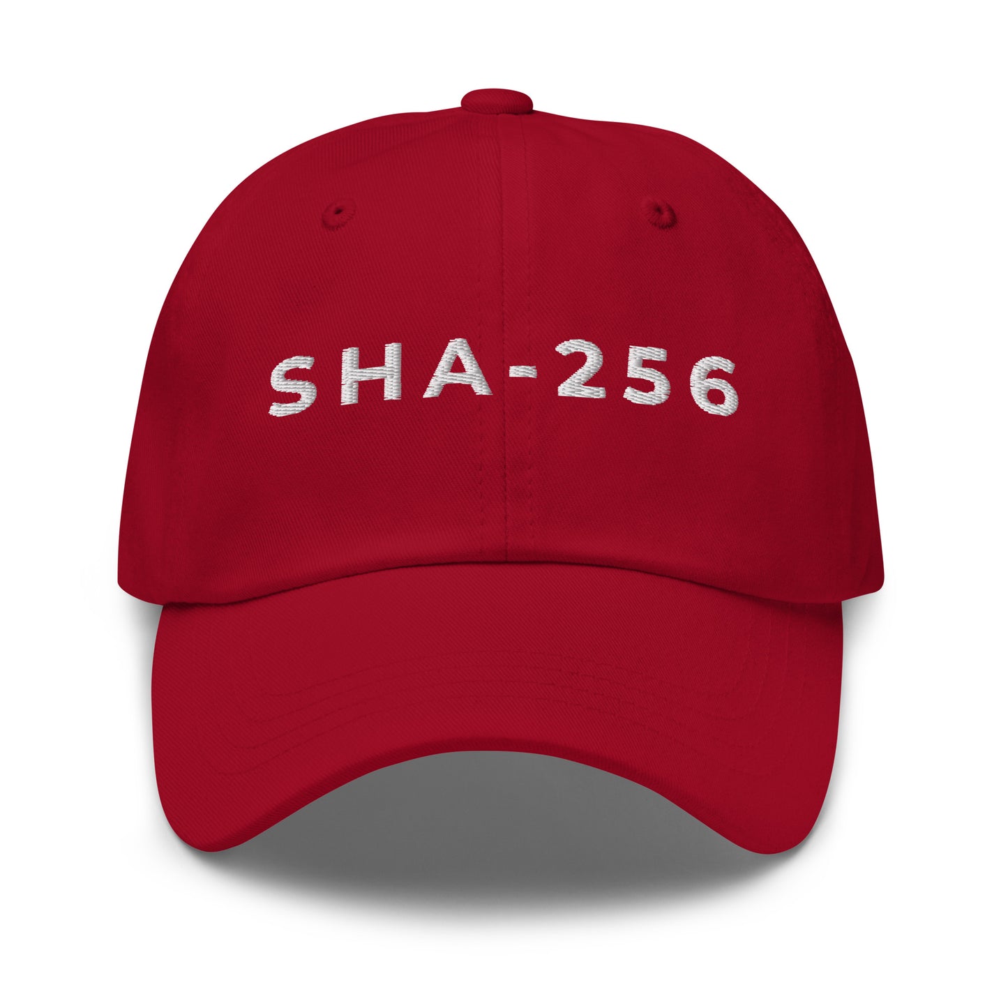 bitcoin hat - sha-256 - front view