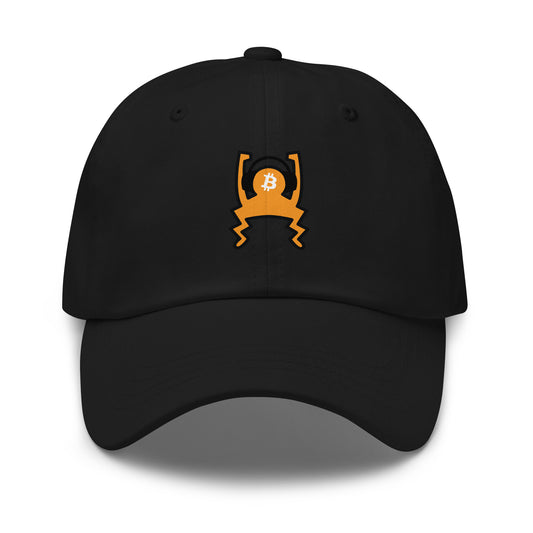 bitcoin hat - sound money - front view - black