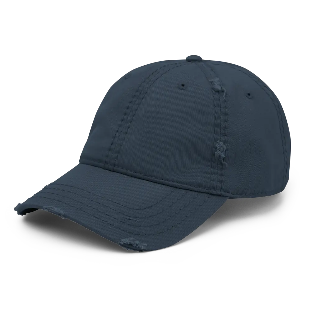 bitcoin hat - small orange bitcoin logo - front side right - navy