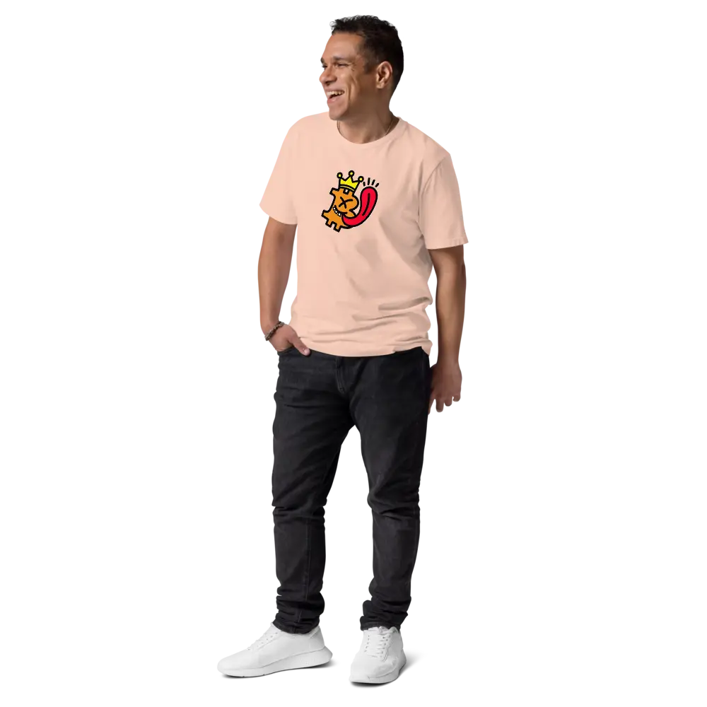 Bitcoin T-Shirt – Bitcoin Is King - worn on male model