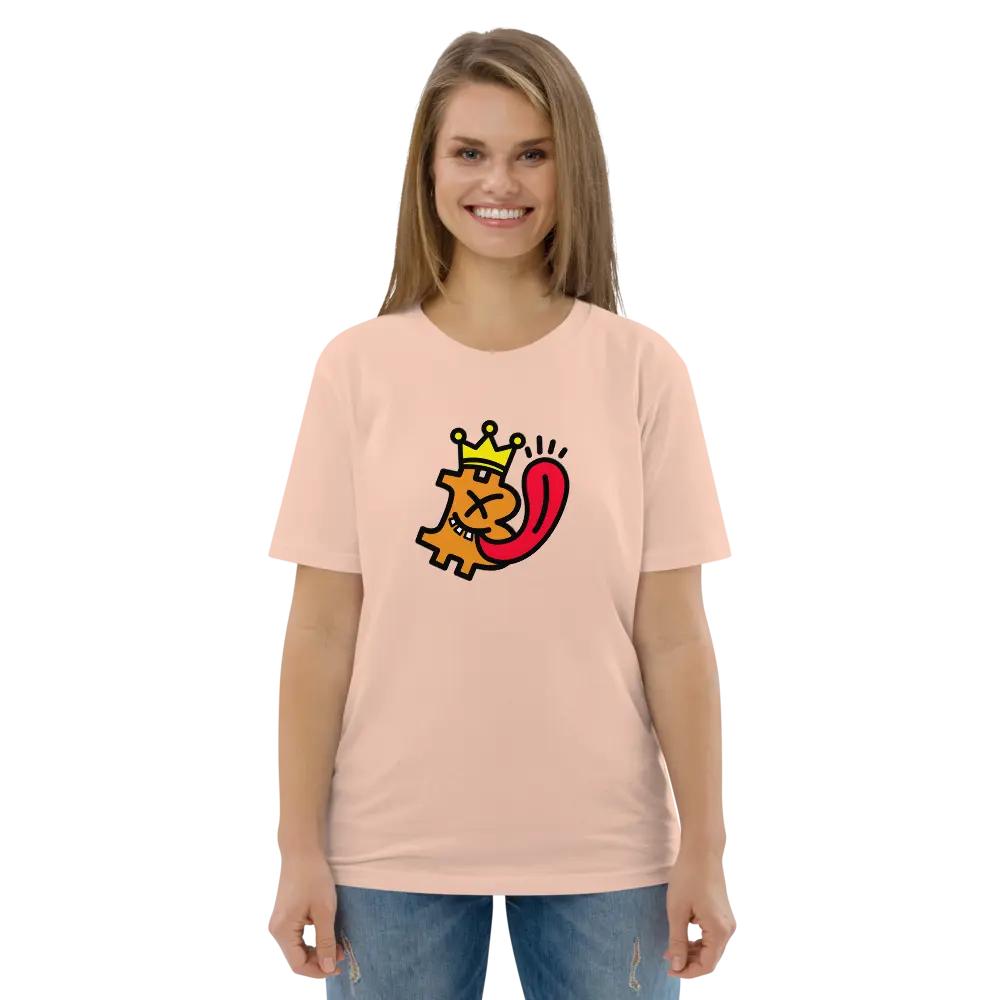 Bitcoin T-Shirt – Bitcoin Is King - worn on model