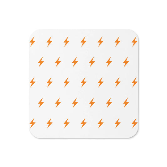 Bitcoin Lightning Symbols Bitcoin coaster front view