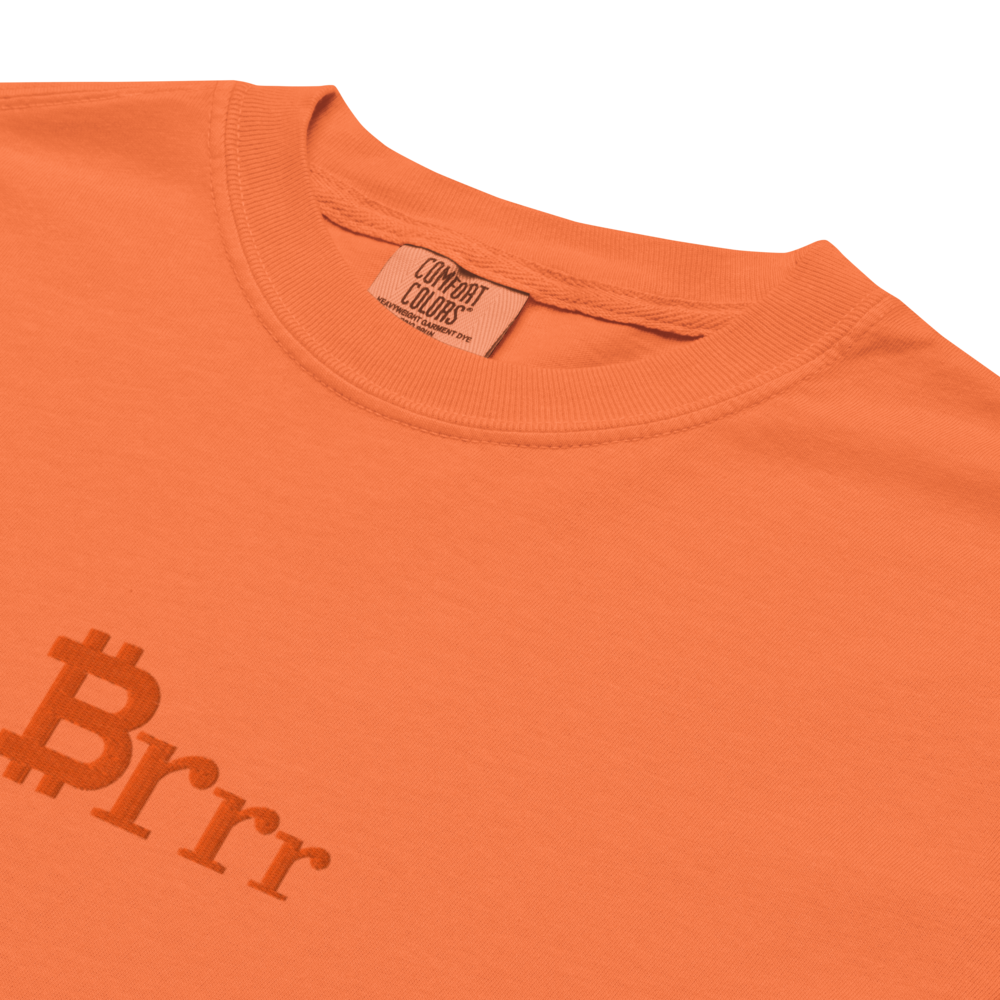 bitcoin t-shirt - bitcoin money printer brrr - detail view