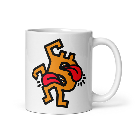 bitcoin mug - be crazy design - front view