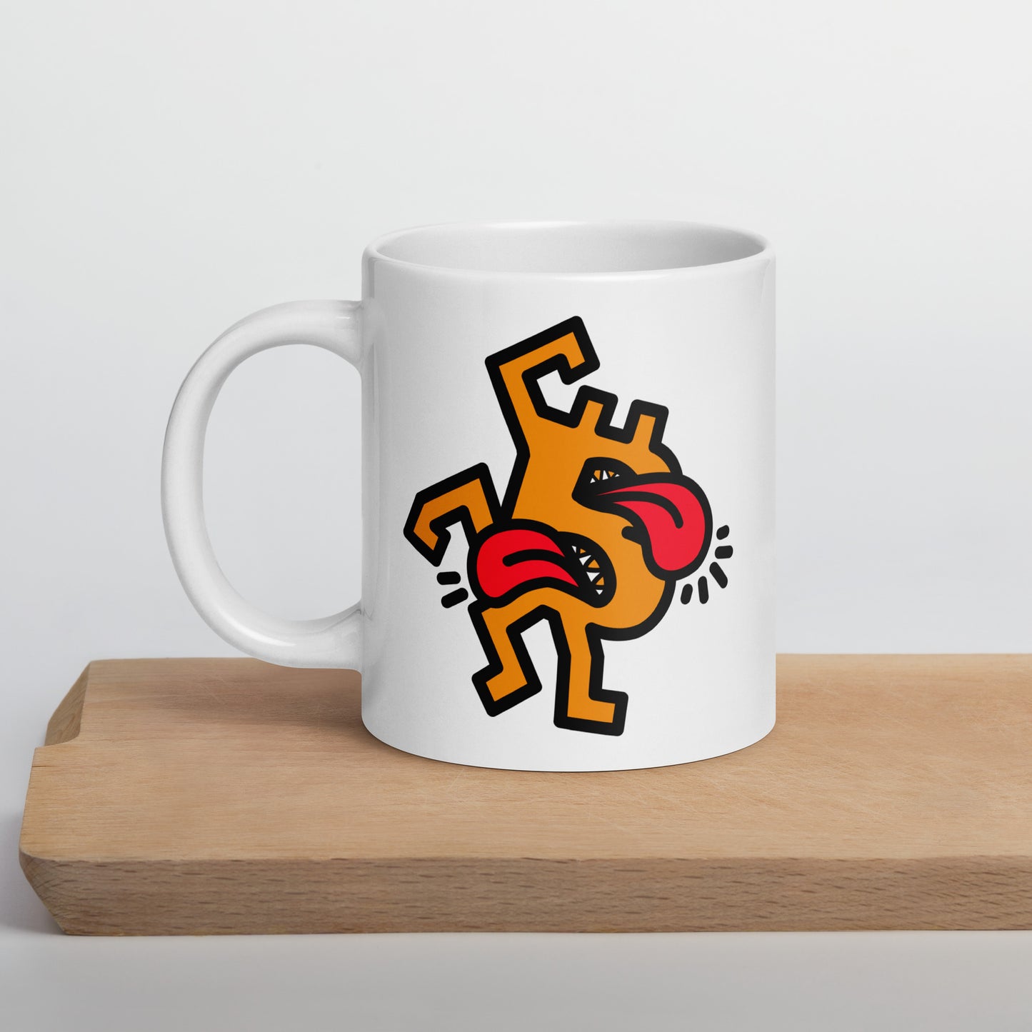 bitcoin mug - b crazy design - lifestyle - desk setup - white
