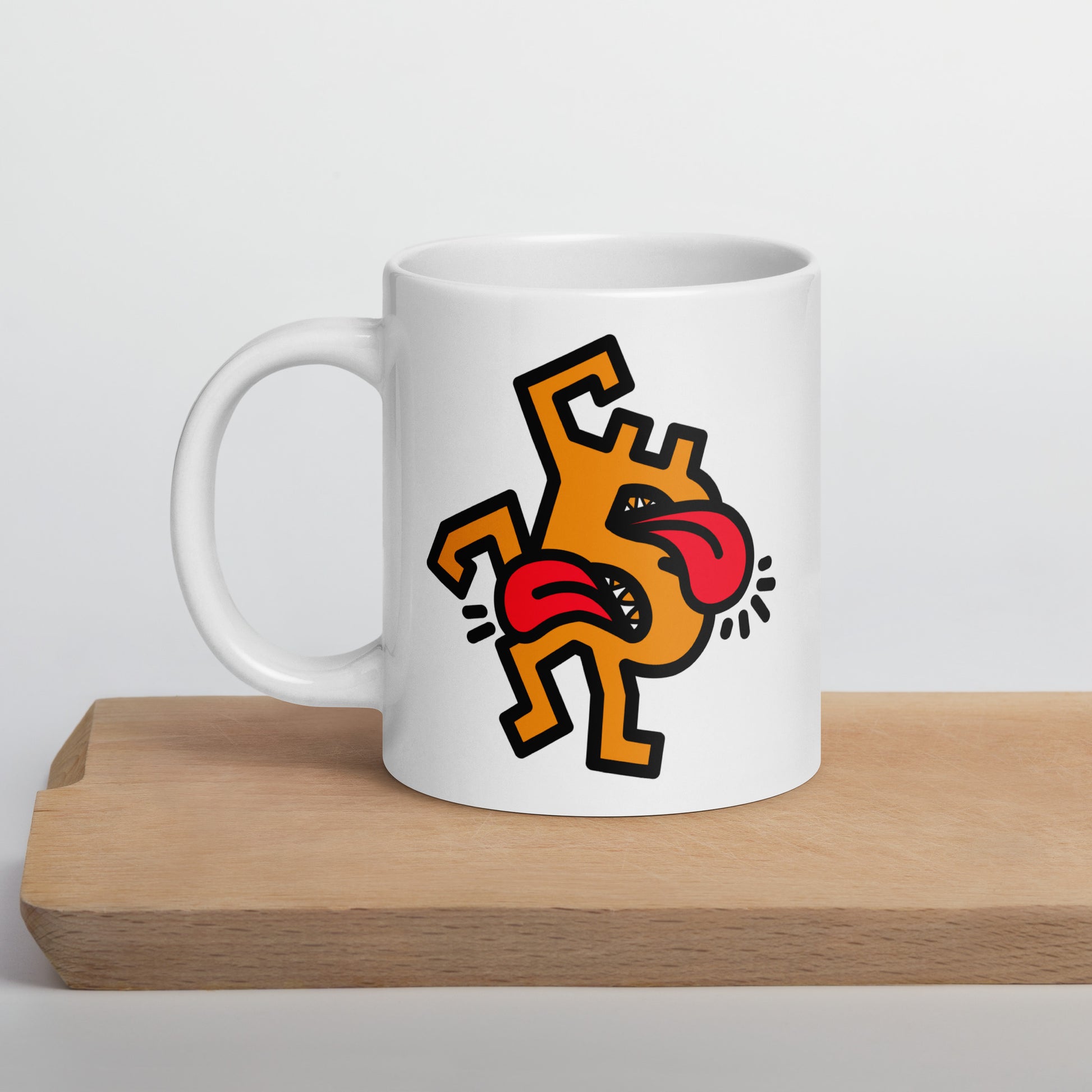 bitcoin mug - b crazy design - lifestyle - desk setup - white