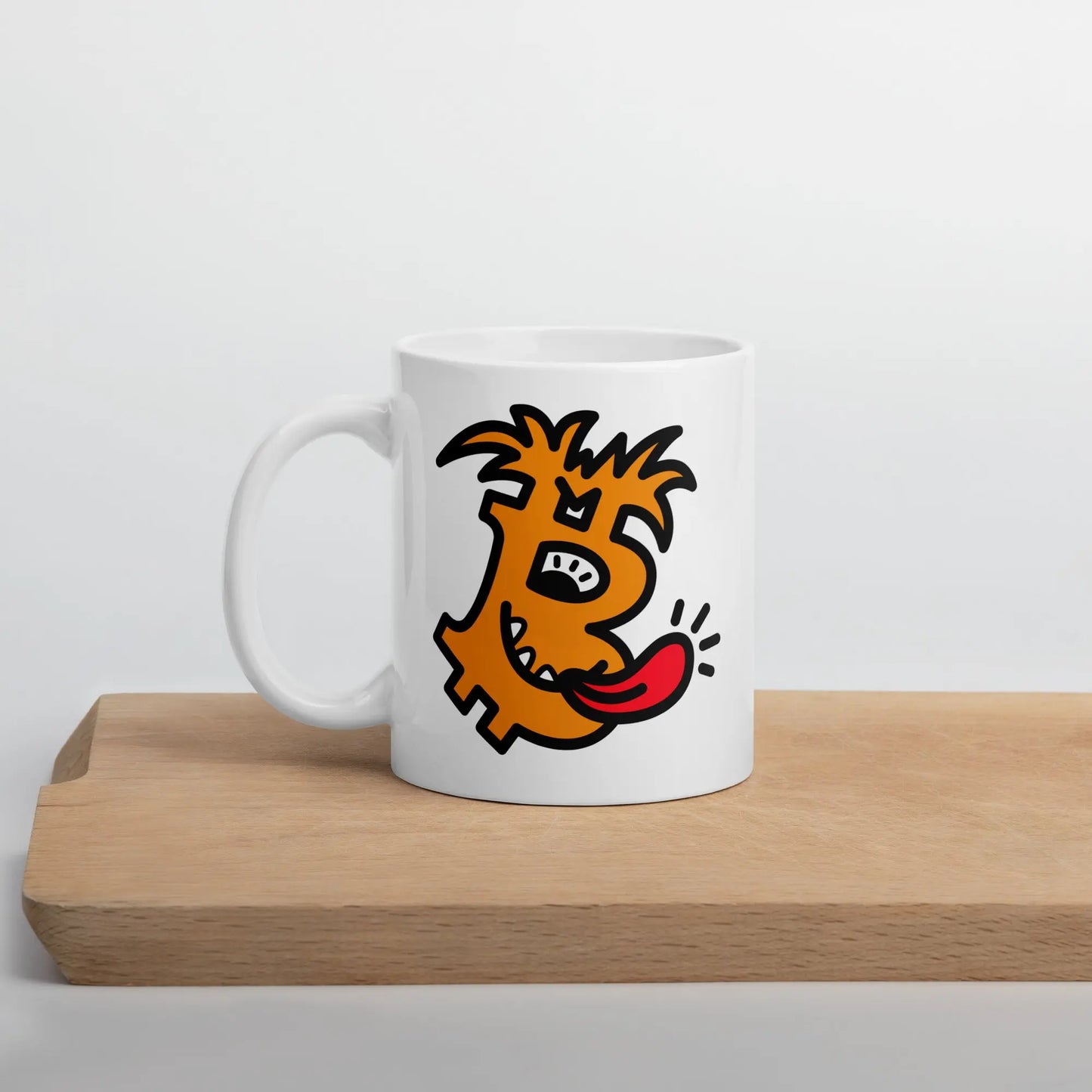bitcoin mug - b funky design - lifestyle - desk setup - 325ml