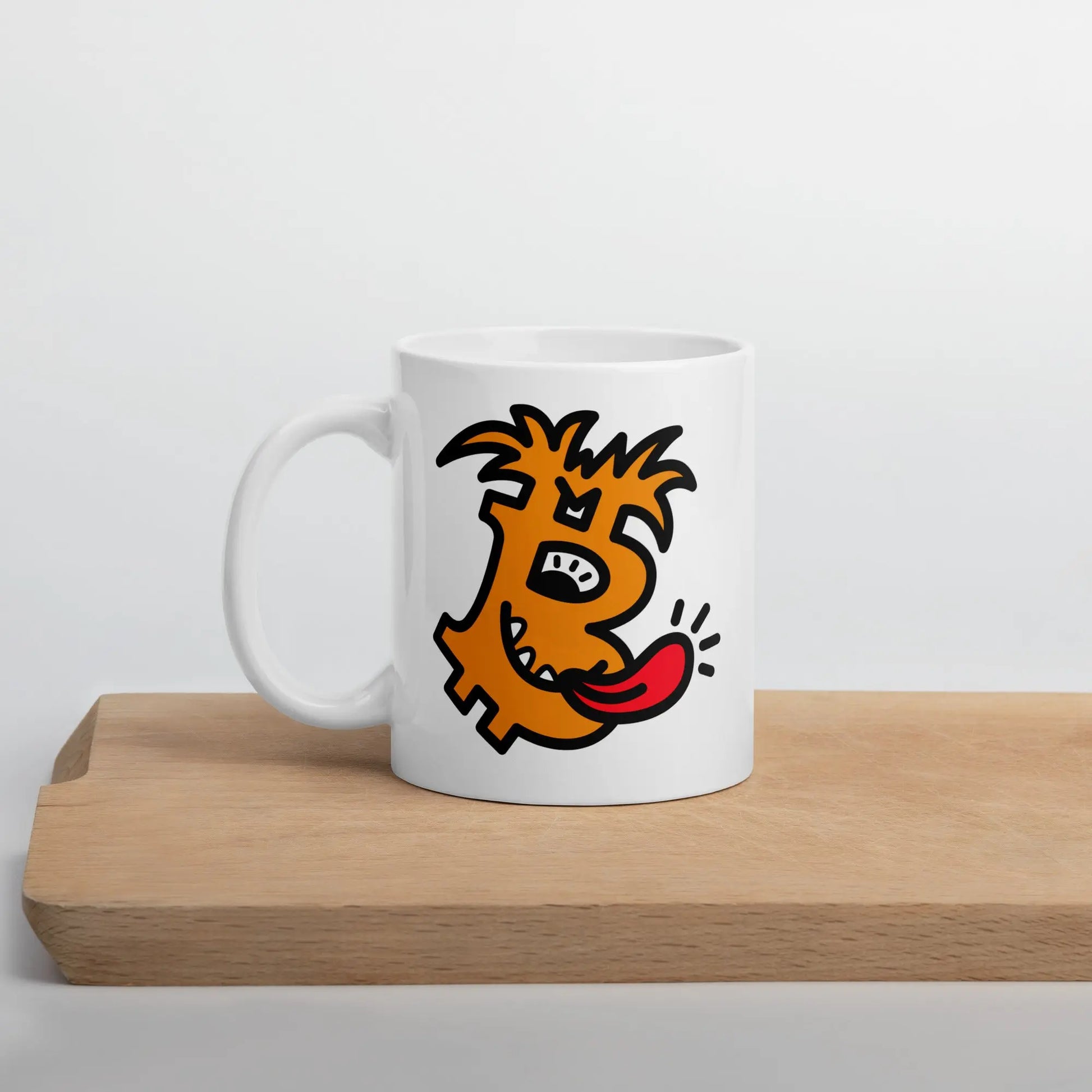 bitcoin mug - b funky design - lifestyle - desk setup - 325ml
