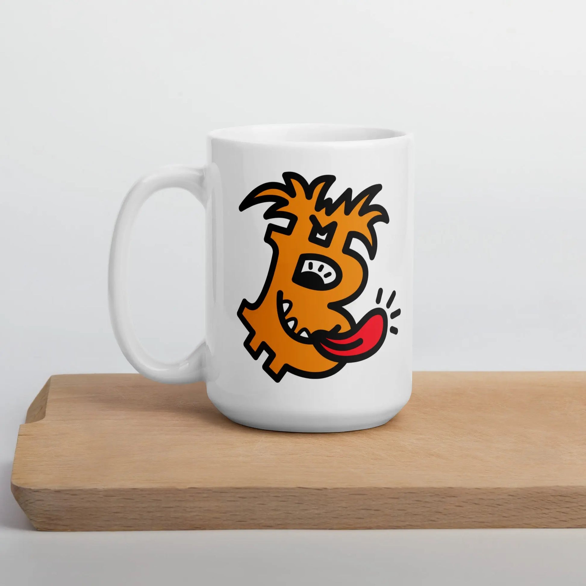 bitcoin mug - b funky design - lifestyle - desk setup - 443ml
