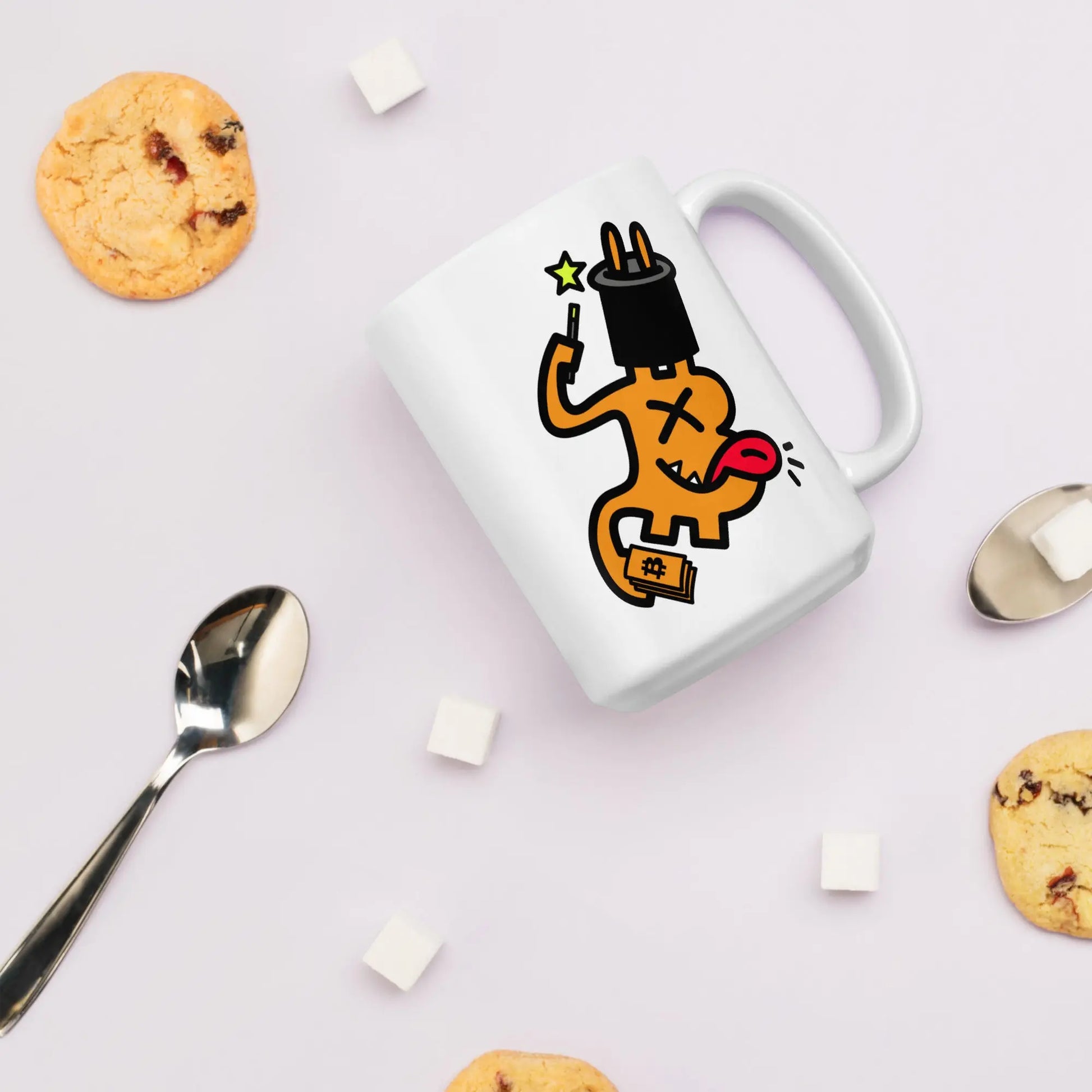 bitcoin mug - be magic design - in between coockies