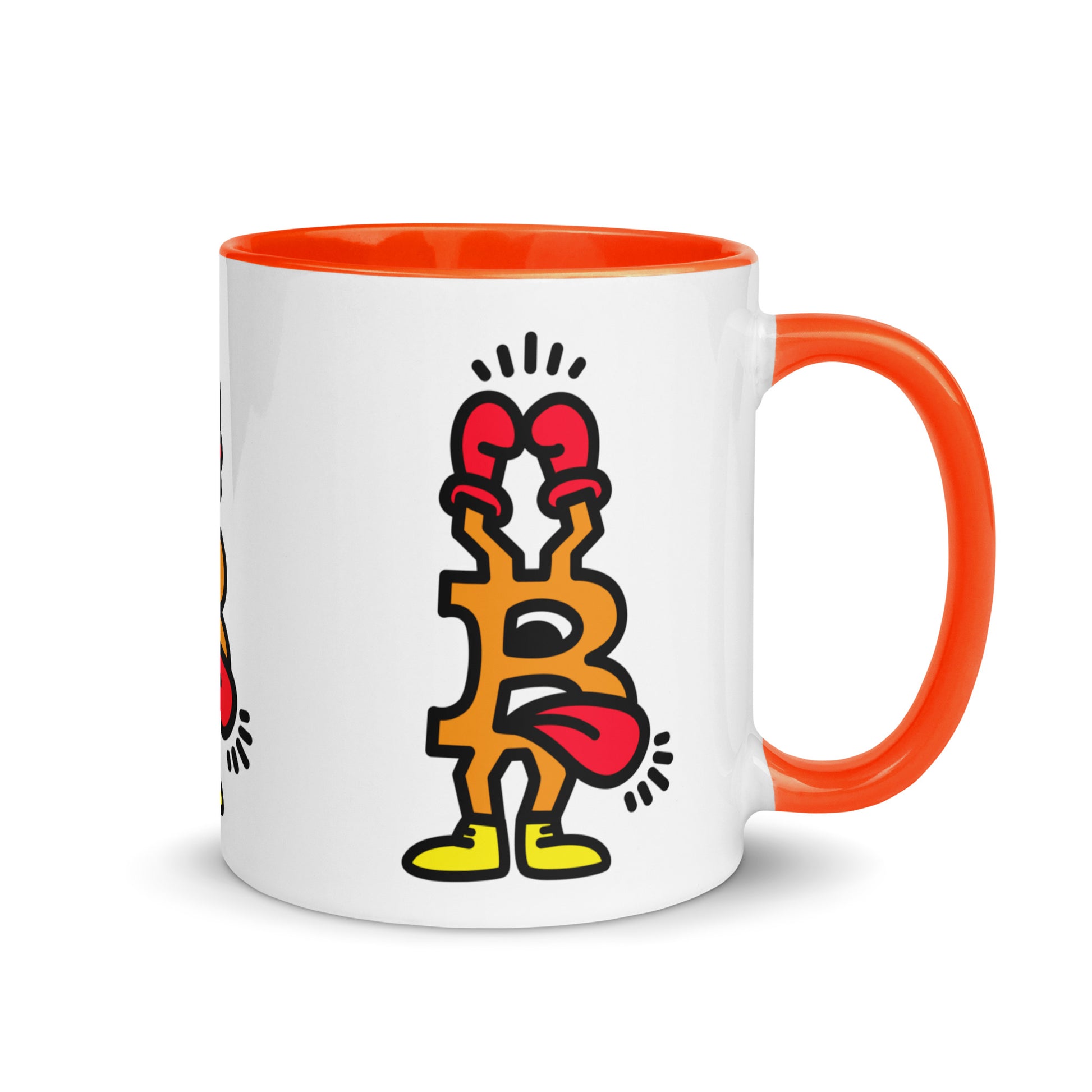 bitcoin mug - be boxer design - front view