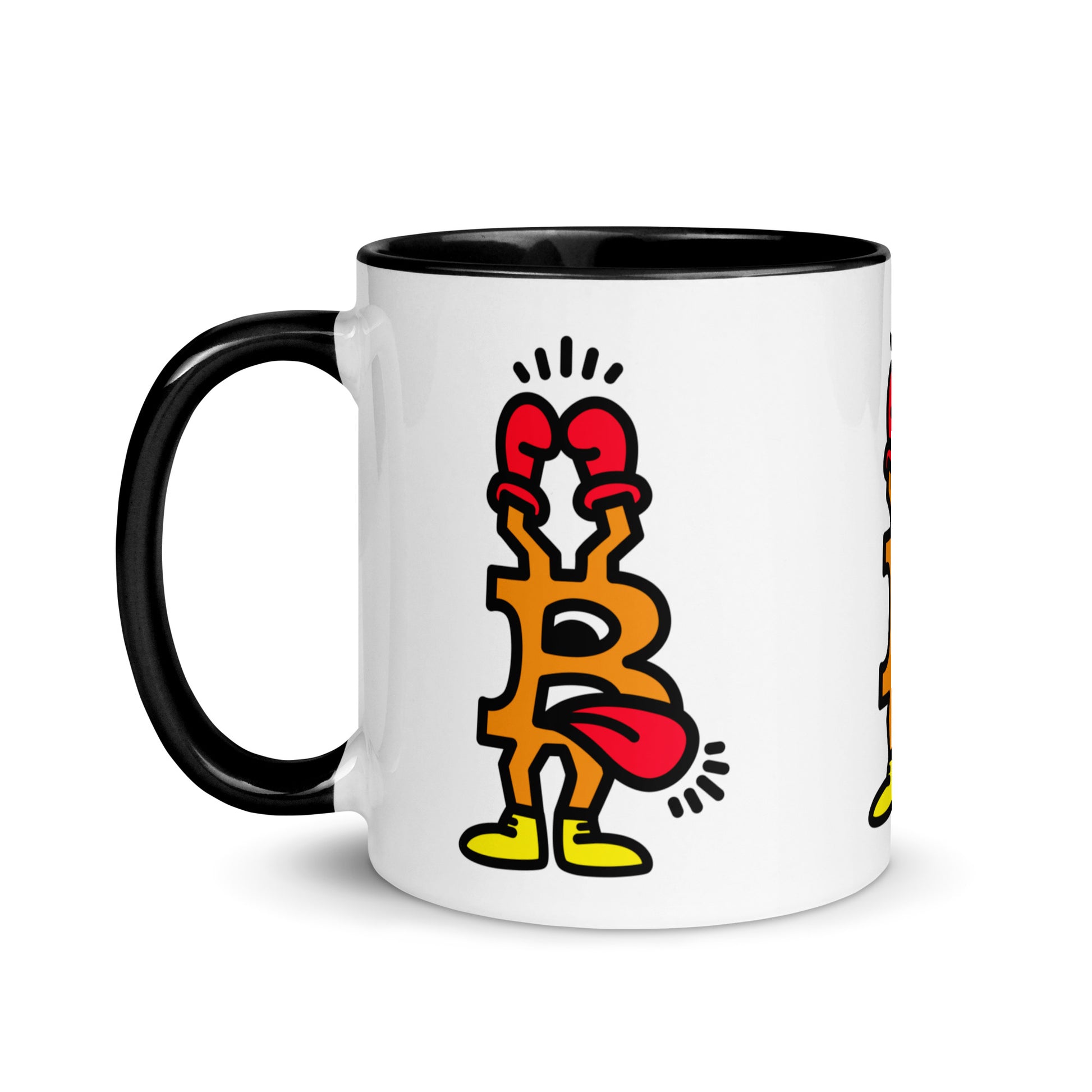 bitcoin mug - be boxer design - left side view