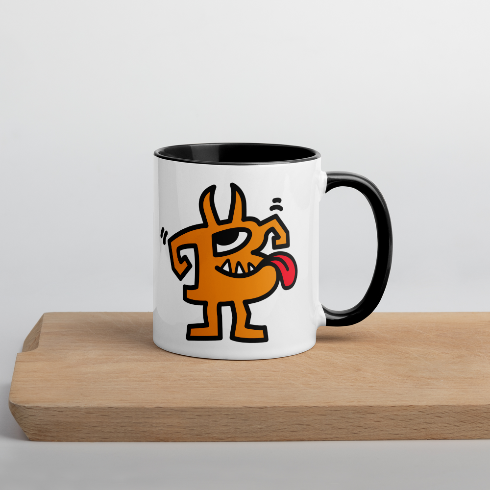 bitcoin mug - be bullish design - lifestyle - desk setup