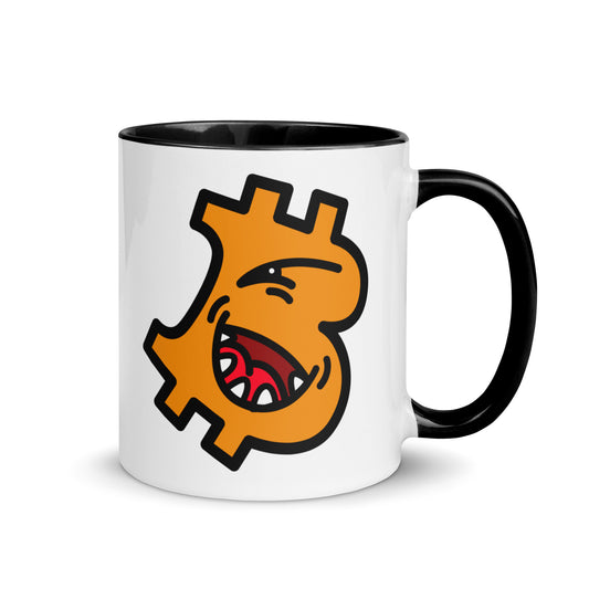 bitcoin mug - be cheeky design - front view