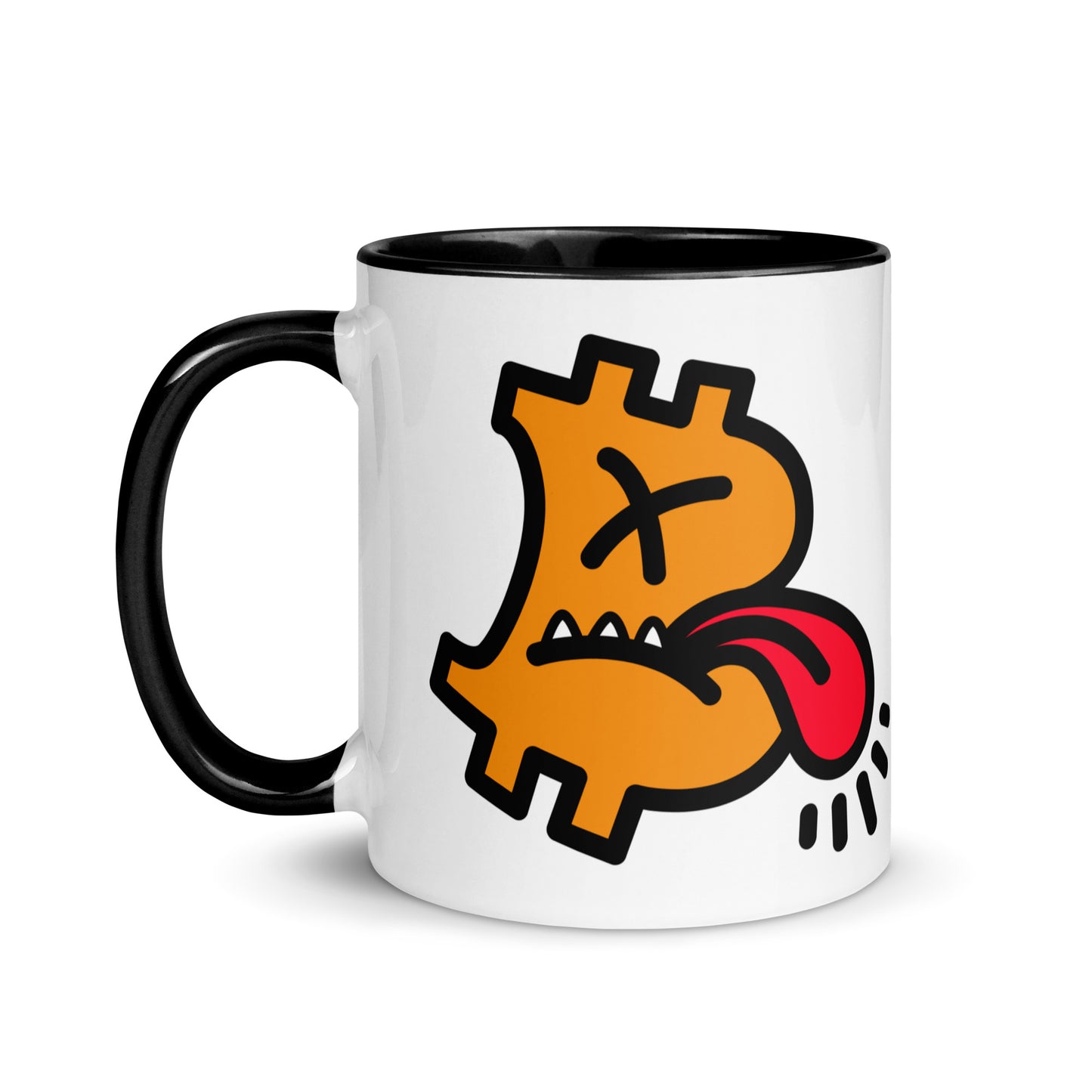bitcoin mug - be cranky design - left side view