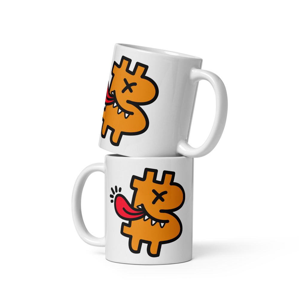 bitcoin mug - be funny - front view