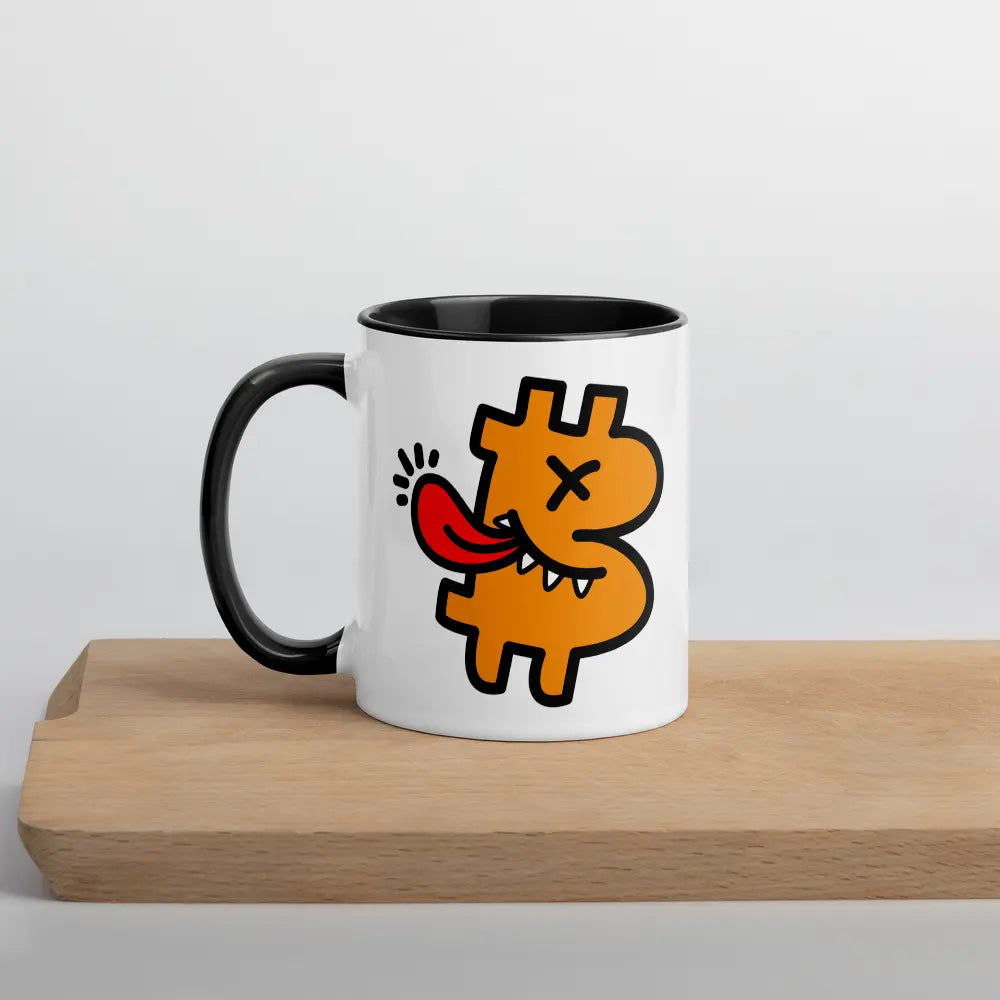 bitcoin mug - be funny - lifestyle - desk setup