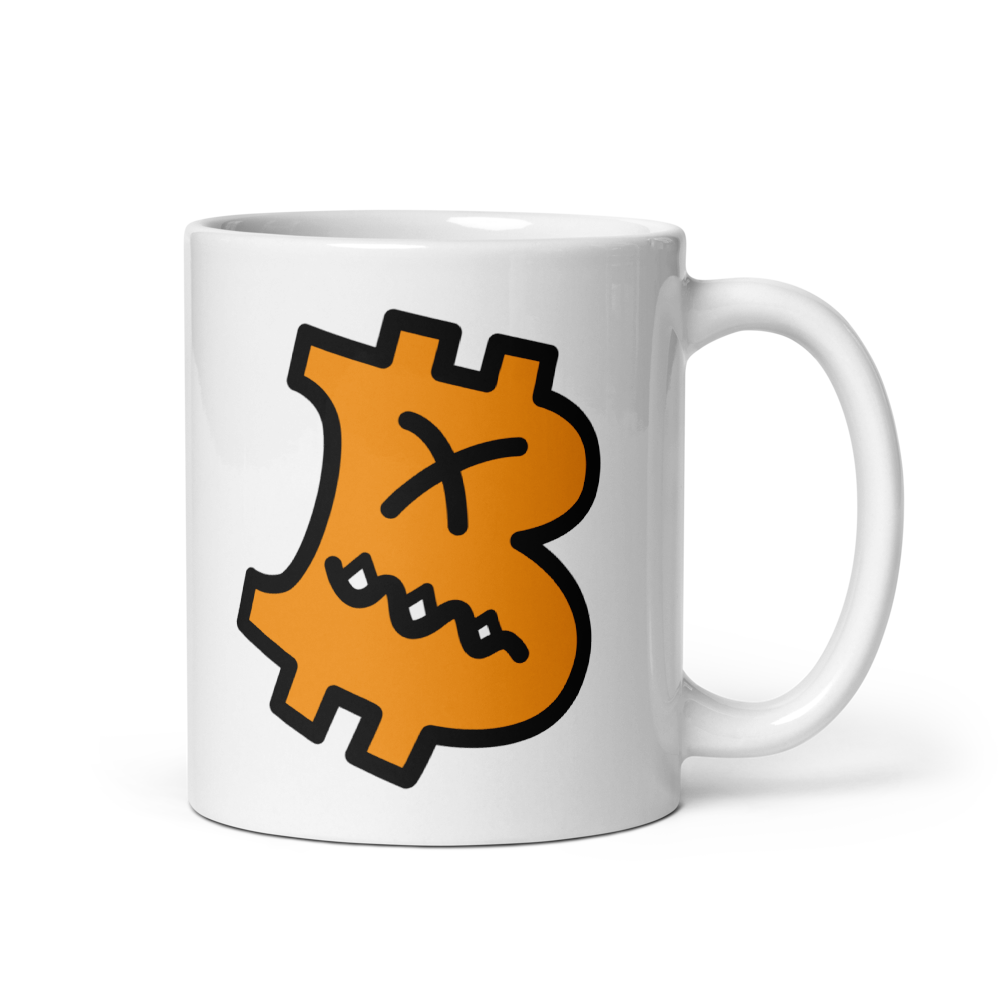 bitcoin mug - be grumpy design - front view