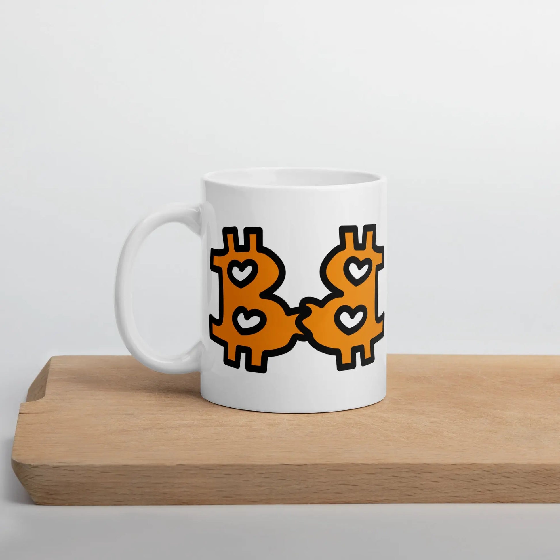 bitcoin mug - be in love design - lifestyle - desk setup