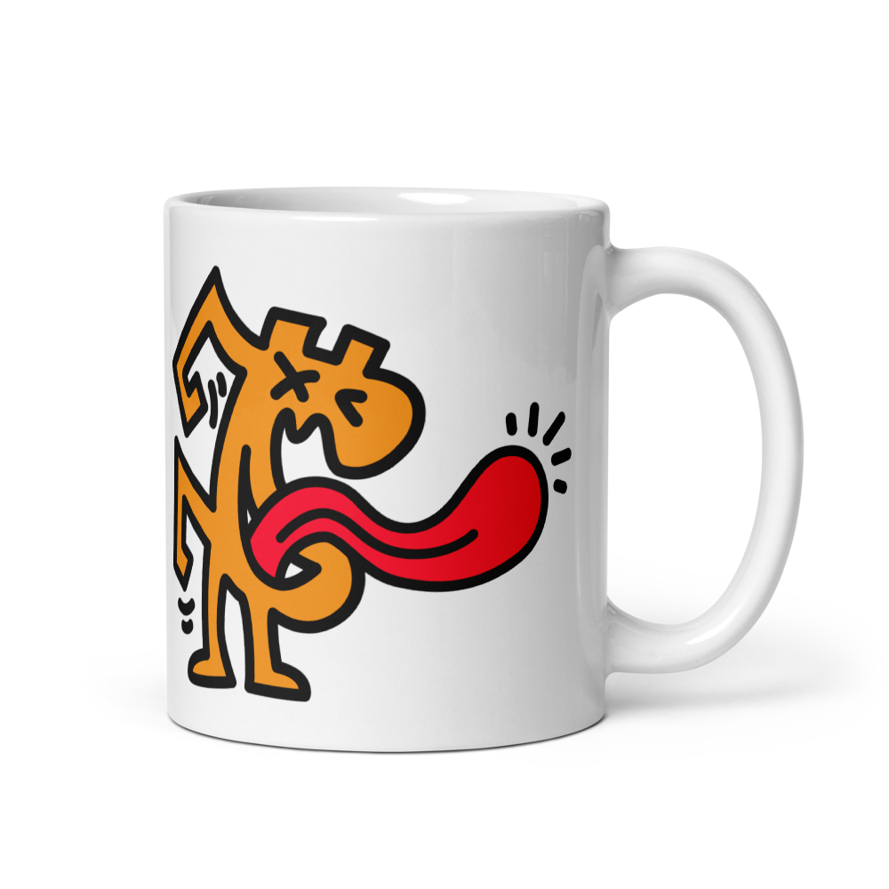 bitcoin mug - be laughable design - front view