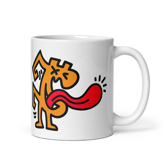 bitcoin mug - be laughable design - front view