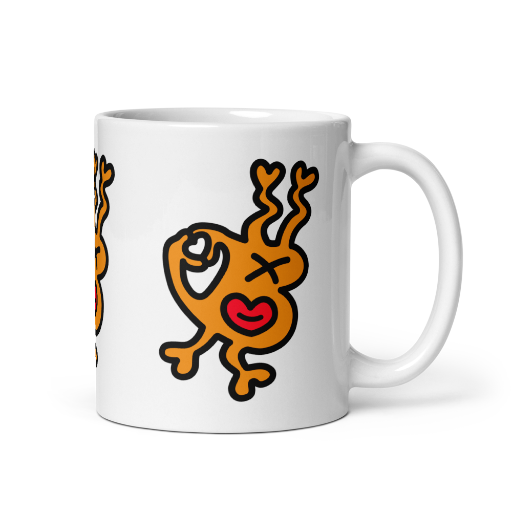 bitcoin mug - be love design - front view