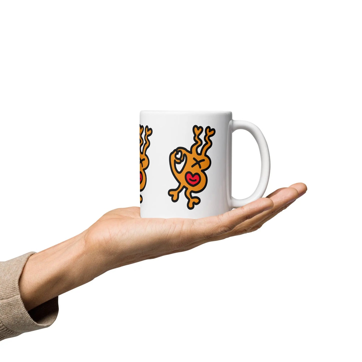 bitcoin mug - be love design - hold on hand - 325ml