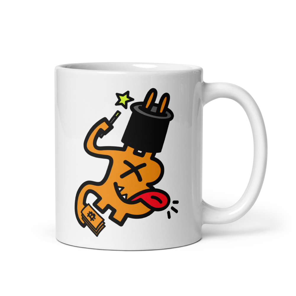 bitcoin mug - be magic design - front view
