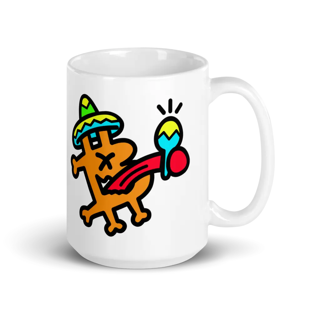 bitcoin mug - be mexican design - close-up - 443ml