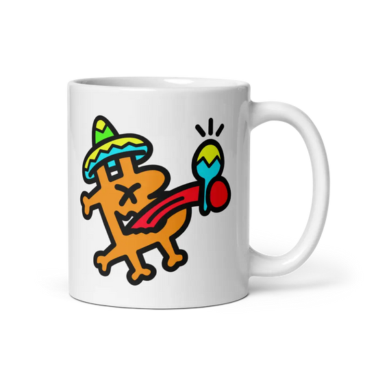 bitcoin mug - be mexican design - front view
