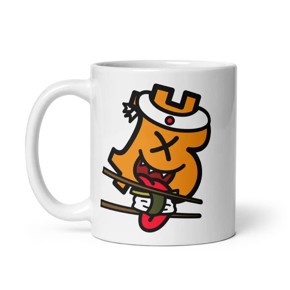 bitcoin mug - be sushi design - front view