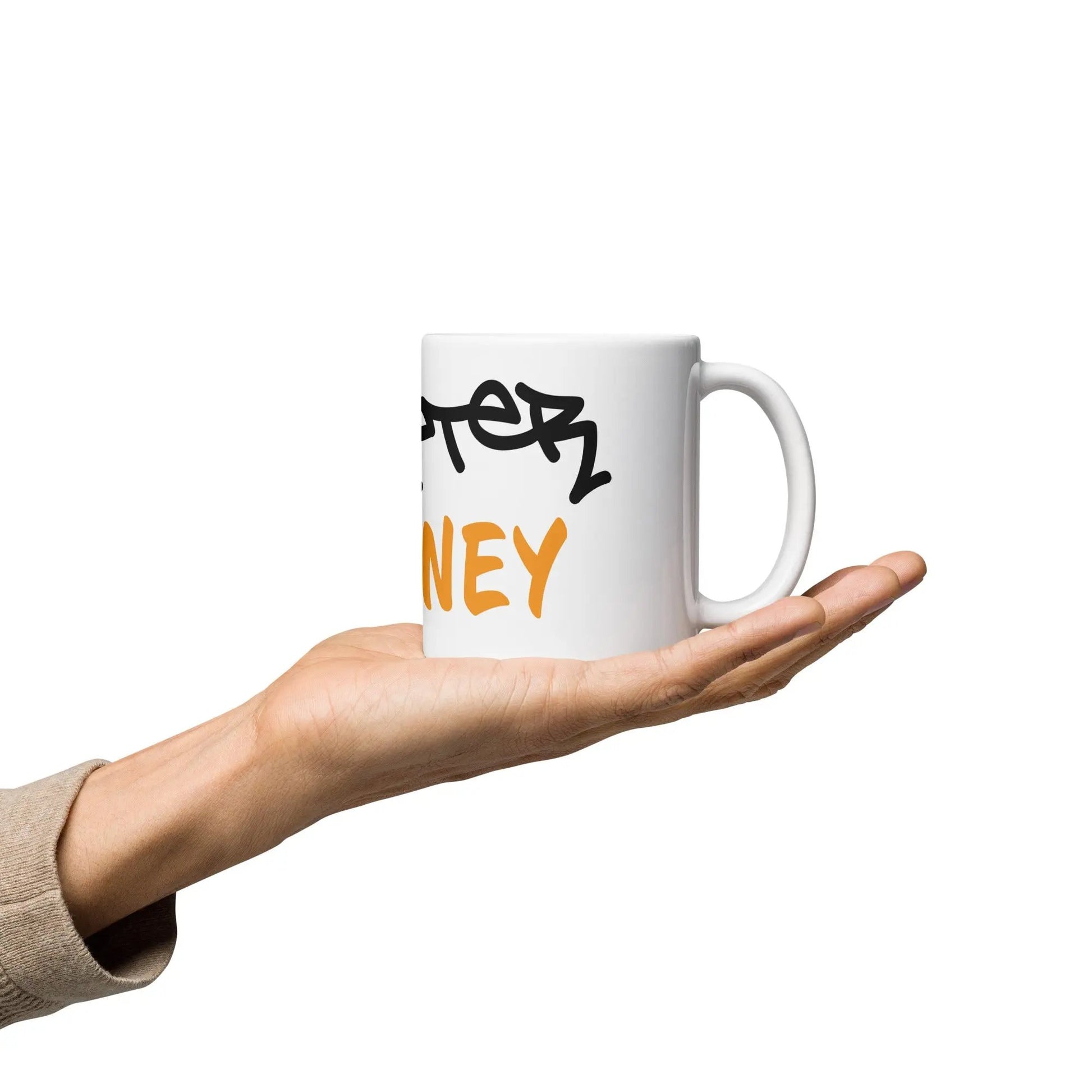 bitcoin mug - better money - hold on hand - 325ml