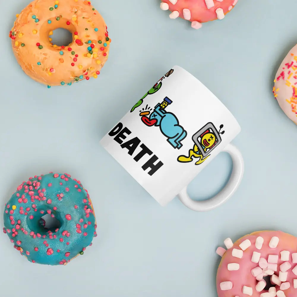 bitcoin mug - brain death - in between donuts