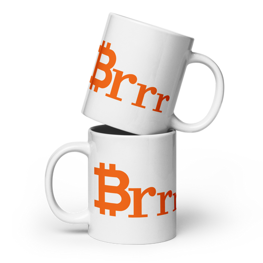 bitcoin mug - brrr - front view