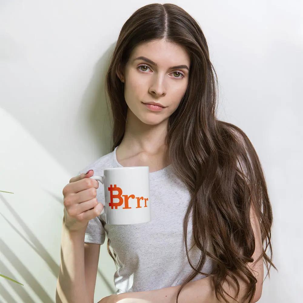 bitcoin mug - brrr - hold on hand - 325ml