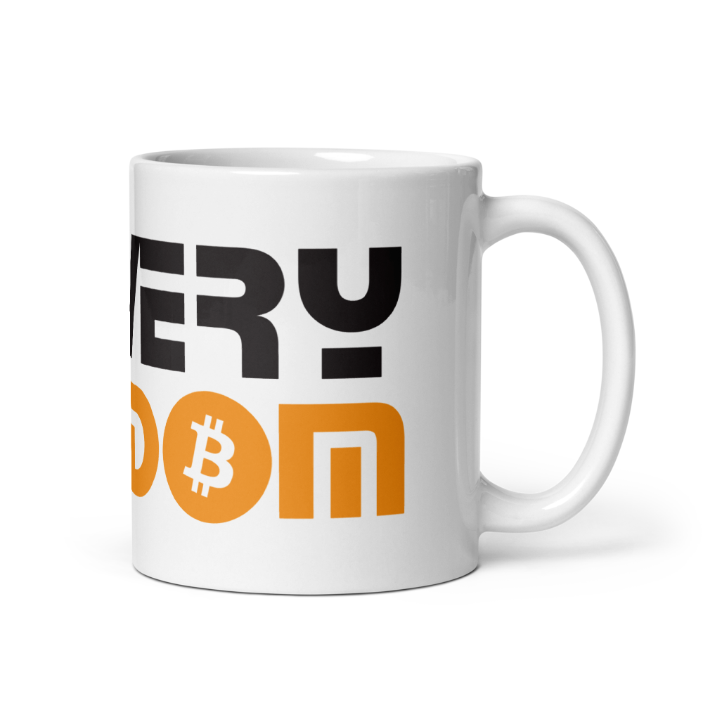 bitcoin mug - slavery freedom - right side view
