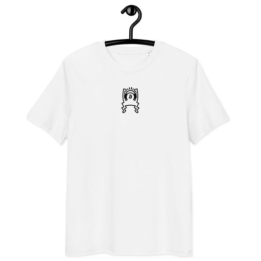 bitcoin tee - bitcoin pop sound money - front view