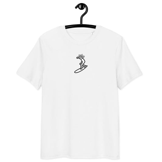 bitcoin tee - bitcoin pop surf - front view