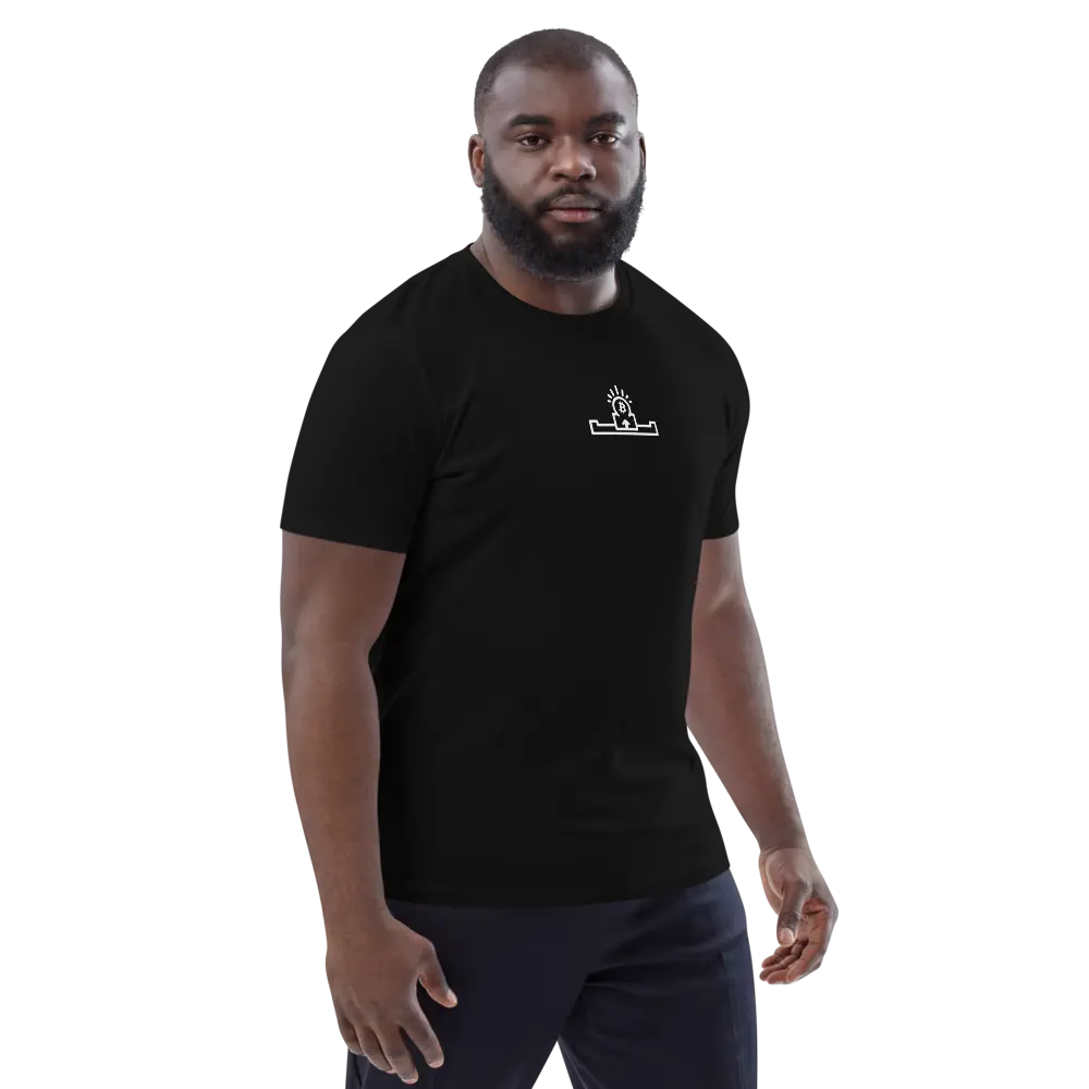 bitcoin tee - bitcoin pop zen - worn by male