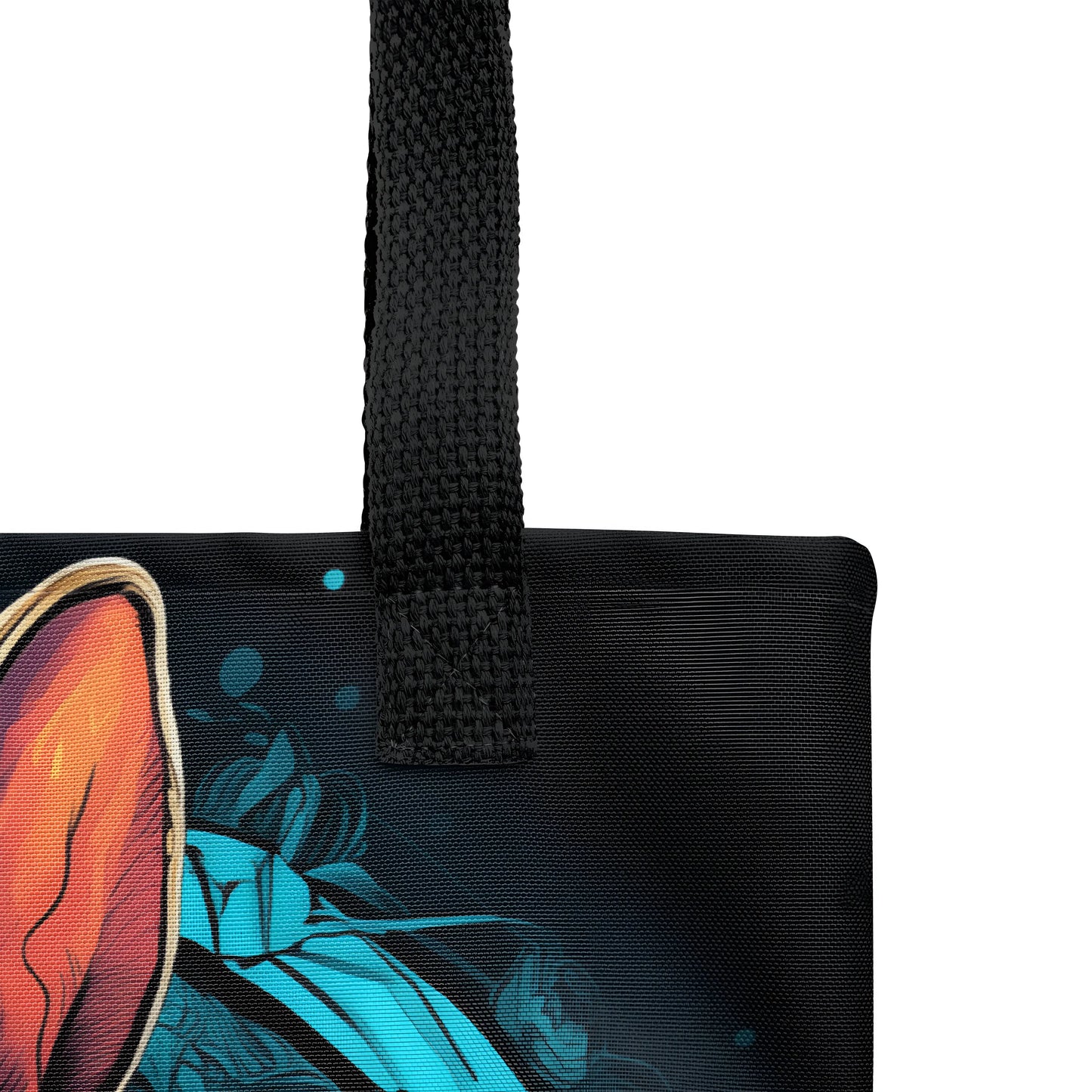 bitcoin tote bag - bitcoin rabbit hole - close-up view 