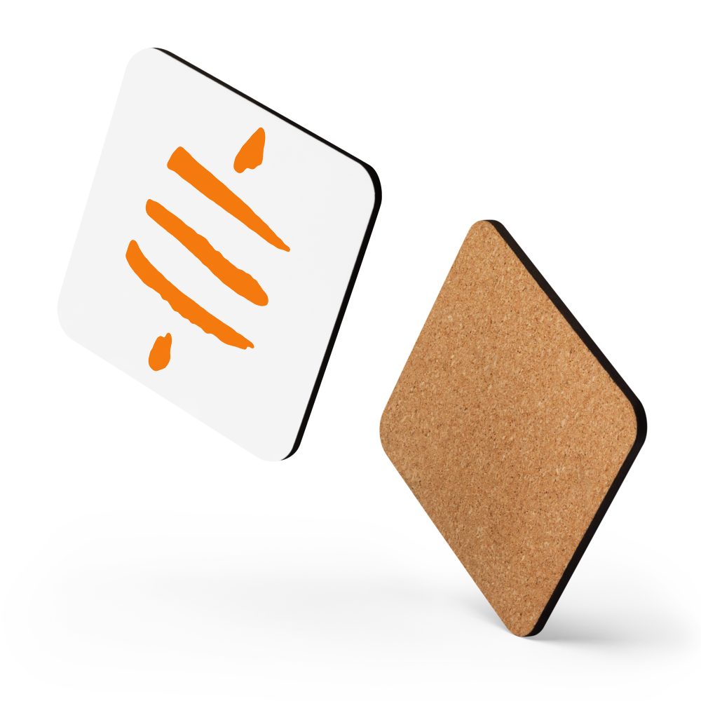 Bitcoin Sats Symbol Bitcoin coaster floating layout