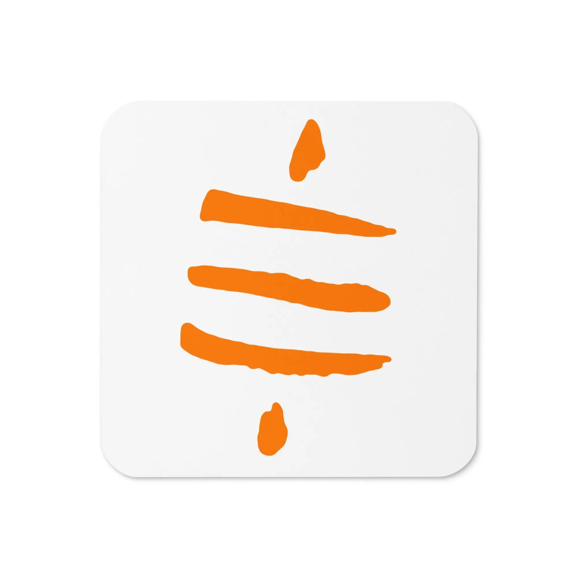 Bitcoin Sats Symbol Bitcoin coaster front view