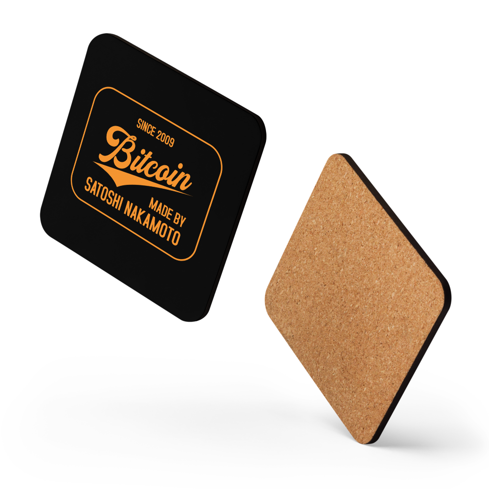 Bitcoin Since 2009 Bitcoin coaster floating layout