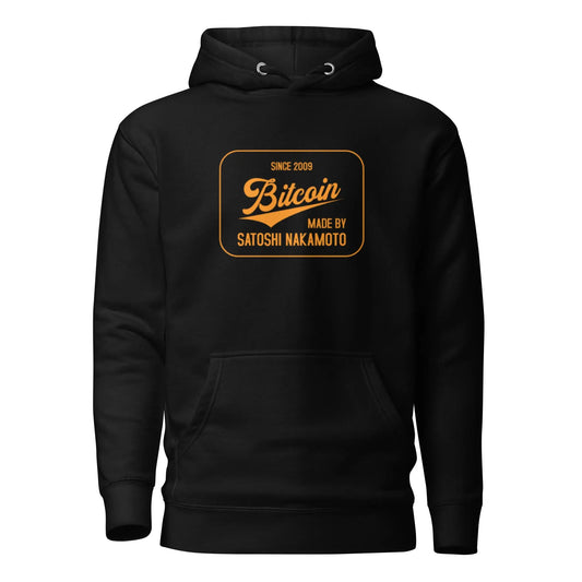 bitcoin hoodie - bitcoin since 2009 - front view