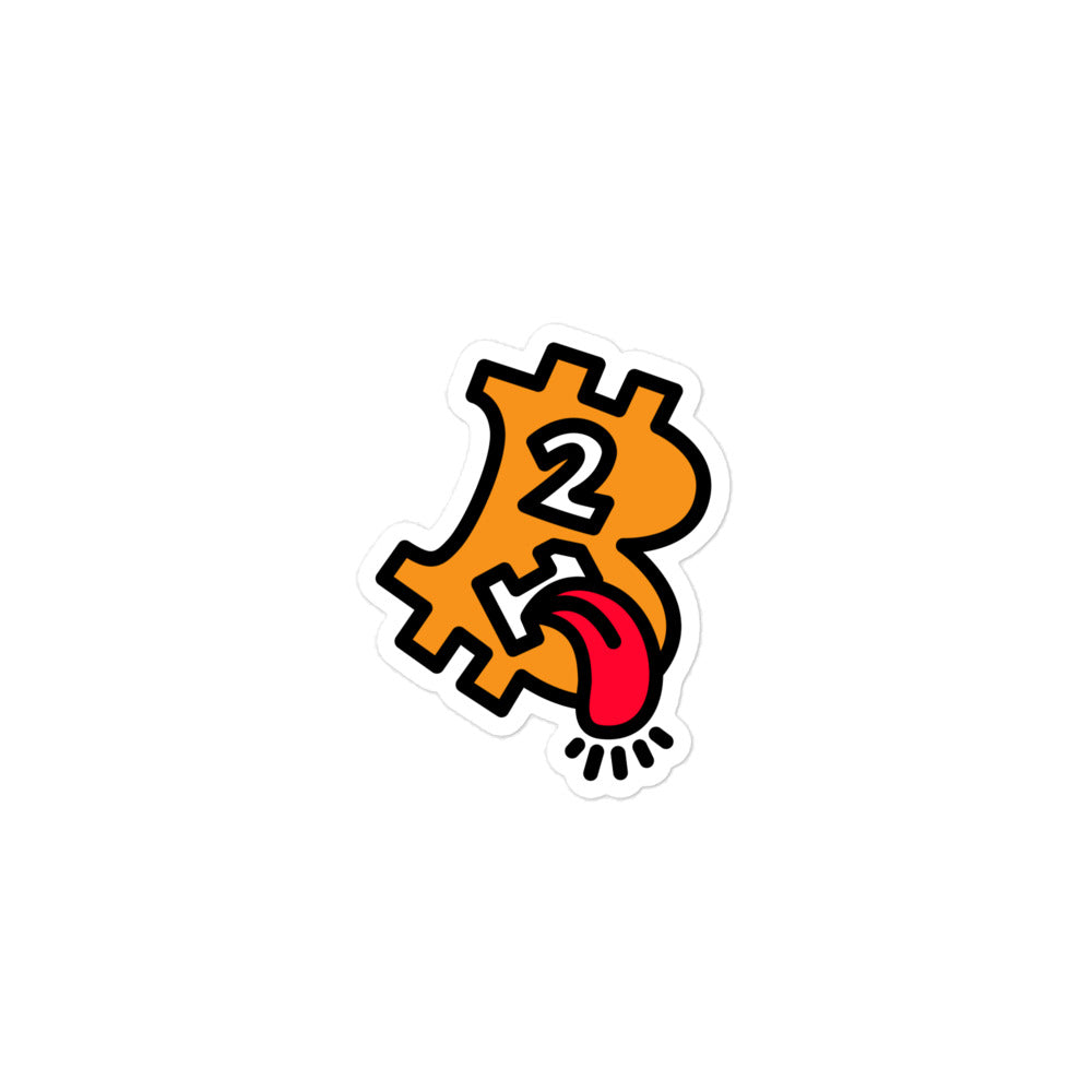 bitcoin sticker - 21 - main view